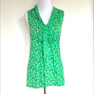 Sleeveless Green Top Size Medium